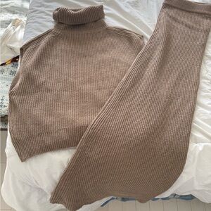 Sadie & Sage Tan Turtleneck Sweater
